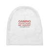 gaming doesn't make me violent Baby Beanies