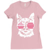 cat usa Ladies Fitted T-Shirt