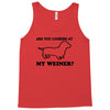 are you looking at my weiner t shirt funny dog wiener dachshund s m l Tank Top