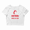 american by birth redhead by the grace of god Crop Top
