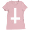 wasted youth inverted cross indie geek swag funny Ladies Fitted T-Shirt
