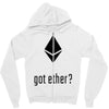 got ether ? Zipper Hoodie