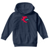 monster fish eats diver Youth Hoodie