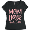 mom hair don't care Women's Triblend Scoop T-shirt