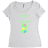 future runner Women's Triblend Scoop T-shirt