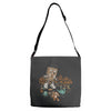 robotron wreaks havoc Adjustable Strap Totes