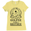 Golfer Brother Ladies Fitted T-Shirt