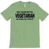 vegetarian ask yourself why not vegan food foodie tofu geek tee shirt T-Shirt