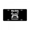 May Girls Are Sunshine Mixed With A Little Hurricane License Plate