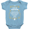 i am an aquarius Baby Onesie
