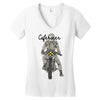 caferacer custom Women's V-Neck T-Shirt