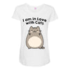 i am in love with cats Maternity Scoop Neck T-shirt