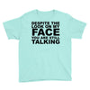 rude slogan Youth Tee