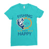 Fishing Ladies Fitted T-Shirt
