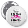 Reading Yoga Wine Balance Pin-back button