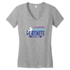 i Stopped Playing Fortnite To Be Here Women's V-Neck T-Shirt