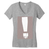 exclamation box Women's V-Neck T-Shirt