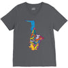 sax addict saxophone V-Neck Tee