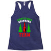 christmas drinking team Racerback Tank