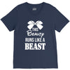 This Beauty Runs Like a Beast V-Neck Tee