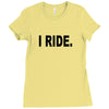 i ride Ladies Fitted T-Shirt