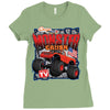 Off Road Monstre Truck Ladies Fitted T-Shirt