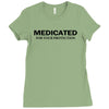 medicated for your protection t shirt 3xl funny awesome cool drugs hum Ladies Fitted T-Shirt