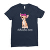 chihuahua mom Ladies Fitted T-Shirt