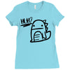 huh dinosaur Ladies Fitted T-Shirt