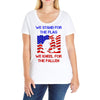 we stand for the flag Ladies Curvy T-Shirt