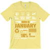 Born January Multitasking Problem Solving Tees T-Shirt