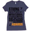 Strong Independent Motivated Aquarius Ladies Fitted T-Shirt
