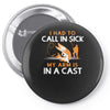 arm in cast Pin-back button