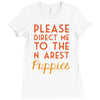 please direct me to the nearest puppies Ladies Fitted T-Shirt