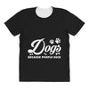 Dogs Because People Suck All Over Women's T-shirt