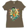 frankenstein soccer Ladies Fitted T-Shirt