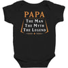 papa the man the myth the legend Baby Bodysuit