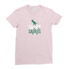 Daddy Saurus Ladies Fitted T-Shirt