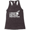for your protection Racerback Tank