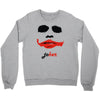 visage joker yeux ferm&eacute;s Crewneck Sweatshirt