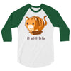 if it fits i sits 3/4 Sleeve Shirt