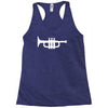 trumpet funny jazz music new Racerback Tank