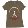 amateur ham radio callsign antenna Ladies Fitted T-Shirt