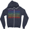 earth is not flat Zipper Hoodie