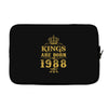 kings are born in 1988 Laptop sleeve