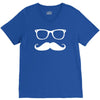 mustache glasses nerd V-Neck Tee