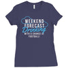 weekend ... drinking .. Ladies Fitted T-Shirt