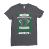 Never Underestimate The Strength Of A Liver Cancer Warrior Ladies Fitted T-Shirt