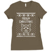 meowy christmas Ladies Fitted T-Shirt