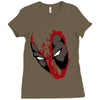 deadpool Ladies Fitted T-Shirt